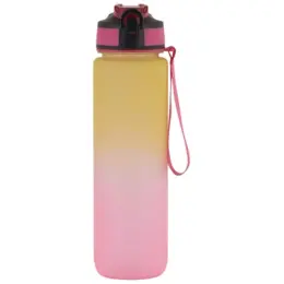 900ml Gradient Bottle Pink Yellow Closed